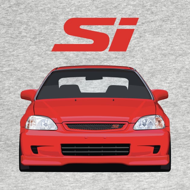 Civic Si Front Red by J7Artwork